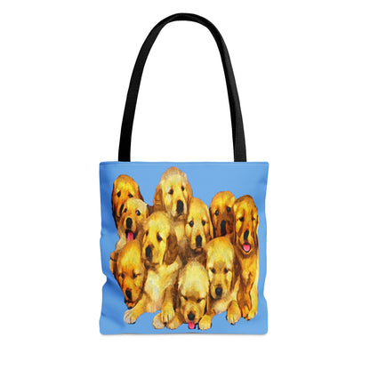 Golden Retriever Puppies Tote Bag