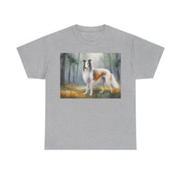 Borzoi 'Russian Wolfhound' Unisex Heavy Cotton Tee