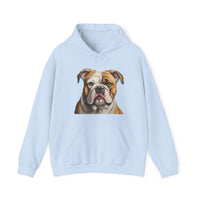 American Bulldog Artistic Hooded Sweatshirt