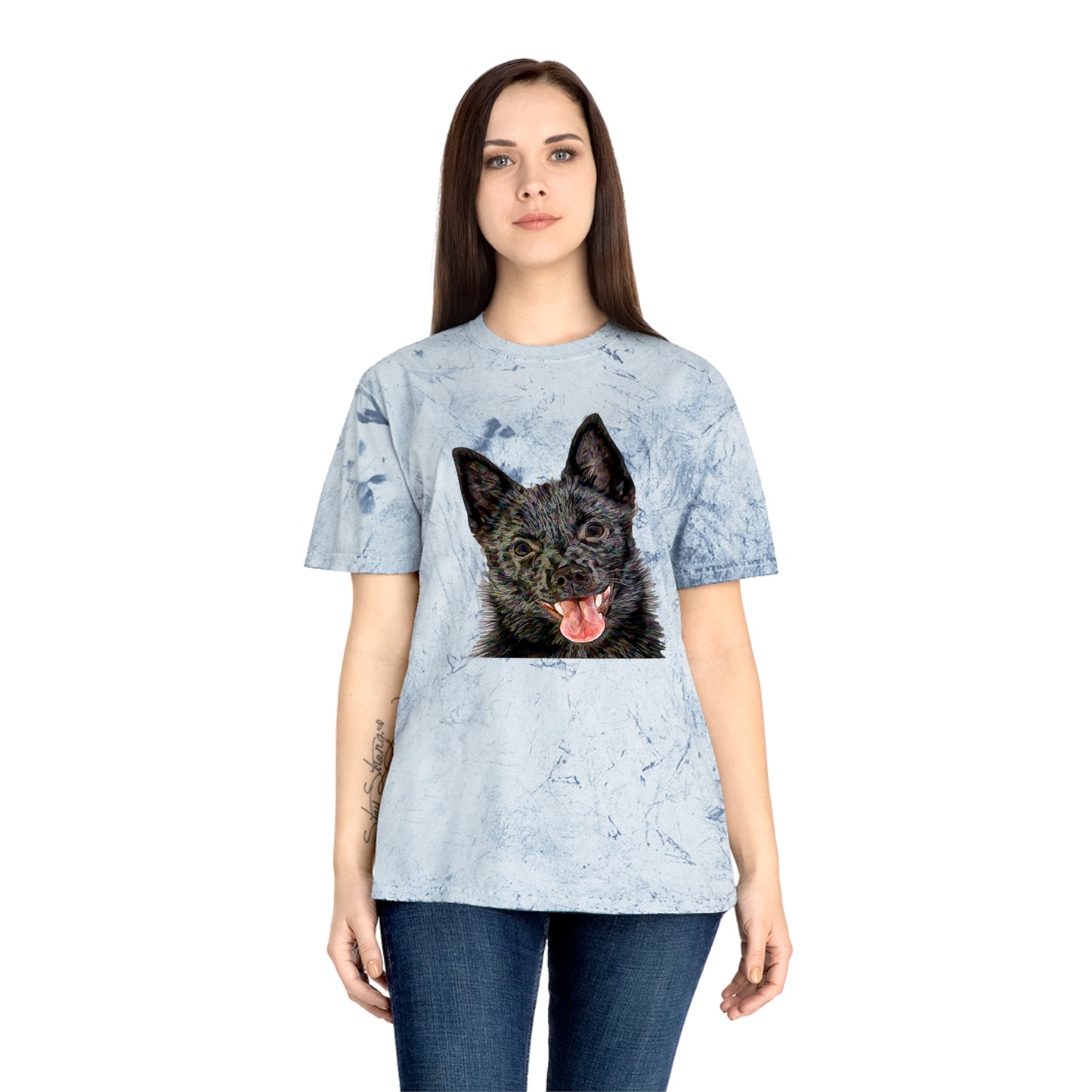 Schipperke Unisex Cotton Color Blast T-Shirt