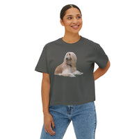 Afghan Hound Women's Oversized Boxy Tee