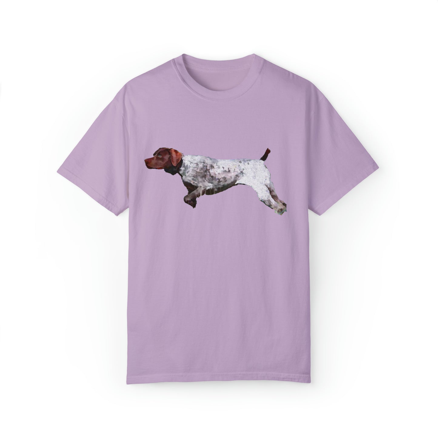 German Shorthair Pointer 'On Point' Unisex Relaxed Fit Garment-Dyed T-shirt