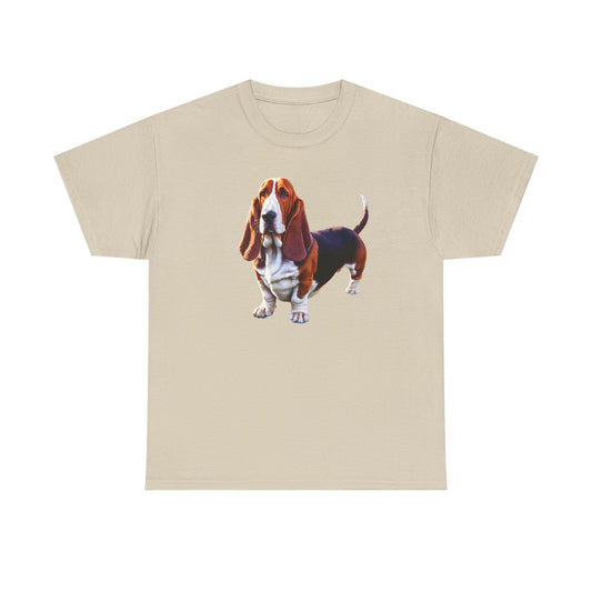 Basset Hound Unisex Heavy Cotton Tee: A Love Letter to Your Scent Hound