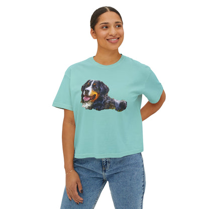 Bernese Mountain Dog #1 - Women's Oversized Boxy Tee