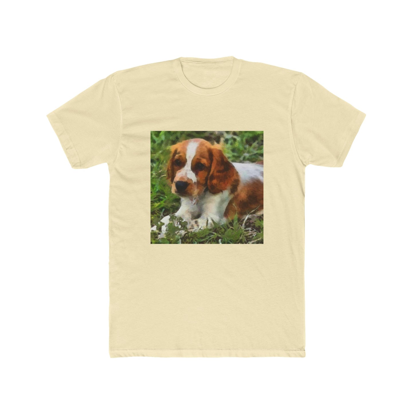 Welsh Springer Spaniel Men's Fitted Cotton Crew Tee