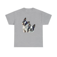 Boston Terriers 'Skipper & Dee Dee' Unisex Heavy Cotton Tee