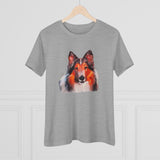 Rough Coated Collie Women's Relaxed Fit Cotton Tee