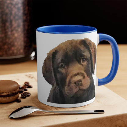 Chocolate Labrador Retriever - Accent Coffee Mug, 11oz