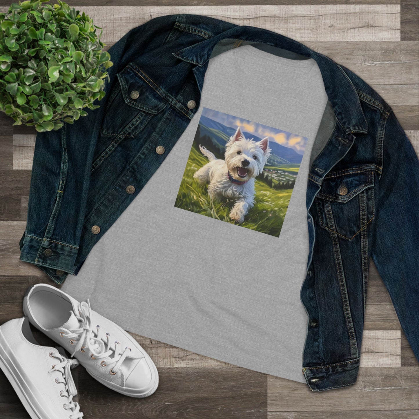 Westie #2 - Women's Relaxed Fit Cotton Tee