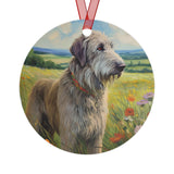 Irish Wolfhound Metal Ornaments