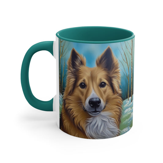 Icelandic Sheepdog 11oz Ceramic Accent Mug