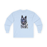 Norwegian Elkhound Unisex Cotton Long Sleeve Tee