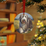 Bearded Collie Metal Ornaments