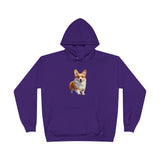 Welsh Corgie Puppy - Unisex Fleece Lined Pullover Hoodie Sweatshirt