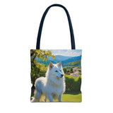 Volpino Italiano Polyester Tote Bag (AOP)