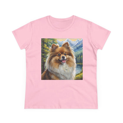 German Spitz Women's Midweight Cotton Tee