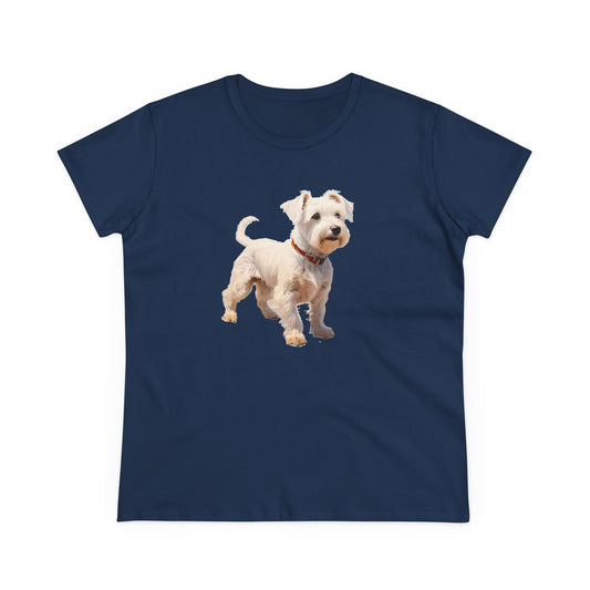 Sealyham Terrier Women's Midweight Cotton Tee