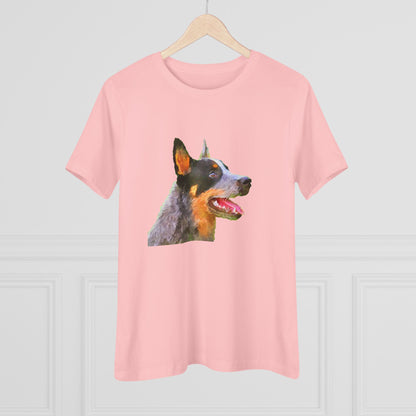 Blue Heeler - Australian Cattle Dog 'Percy' Women's Relaxed Fit Cotton Tee