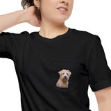 Soft Coated Wheaten Terrier Unisex Pocket T-shirt