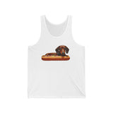 Dachshund Delight Unisex Jersey Tank
