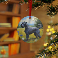 Kerry Blue Terrier Christmas Tree  Metal Ornaments