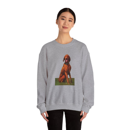 Hungarian Vizsla 'Waiting for the Bride' Unisex 50/50 Crewneck Sweatshirt