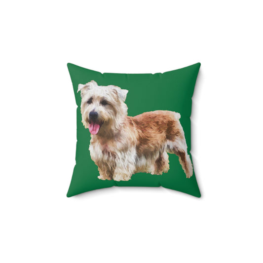 Glen of Imaal Terrier Spun Polyester Throw Pillow