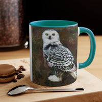 Snowy White Owl Accent Coffee Mug, 11oz