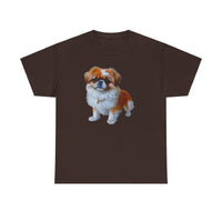 Pekingese Puppy Unisex Classic Heavy Cotton Tee