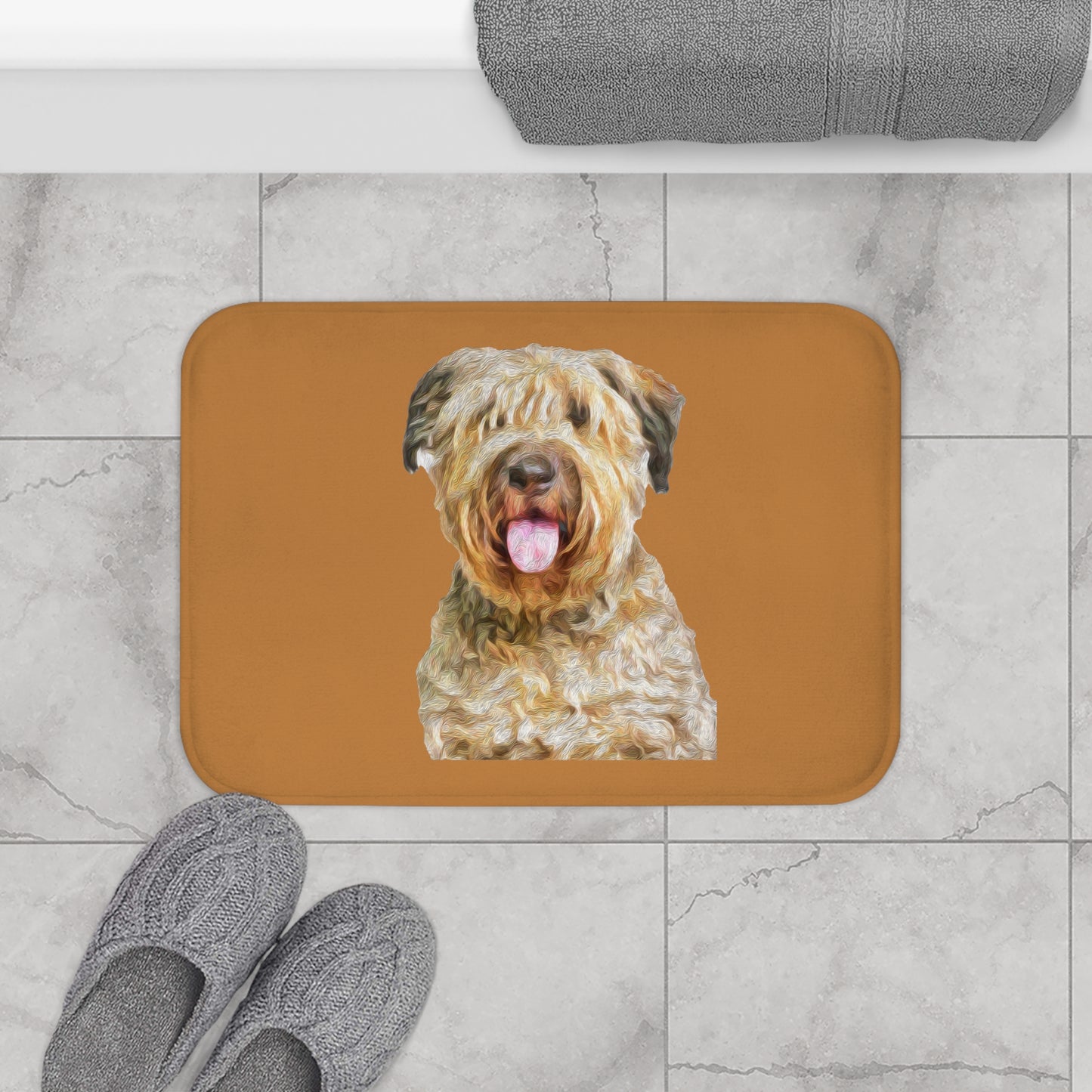 Bouvier des Flandres Fine Art Bathroom Rug Mat