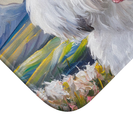 Coton de Tulear Bathroom Rug Mat