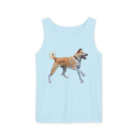 Korean Jindo Unisex Relaxed Fit Garment-Dyed Tank Top