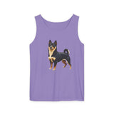 Black & Tan Shiba Inu  -  Unisex  Relaxed Fit Garment-Dyed Tank Top