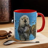 Sea Otter 'Ollie' Accent Coffee Mug, 11oz