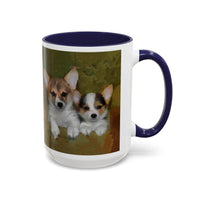 Welsh Corgies - Ceramic Accent Coffee Mug - 2 Sizes