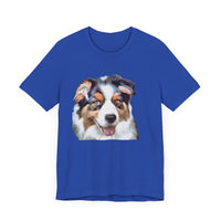 Australian Shepherd 'Blue Merle' Unisex Jersey Short Sleeve Tee