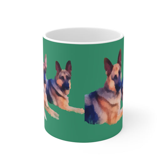 German Shepherd Trio - Ceramic Mug 11oz