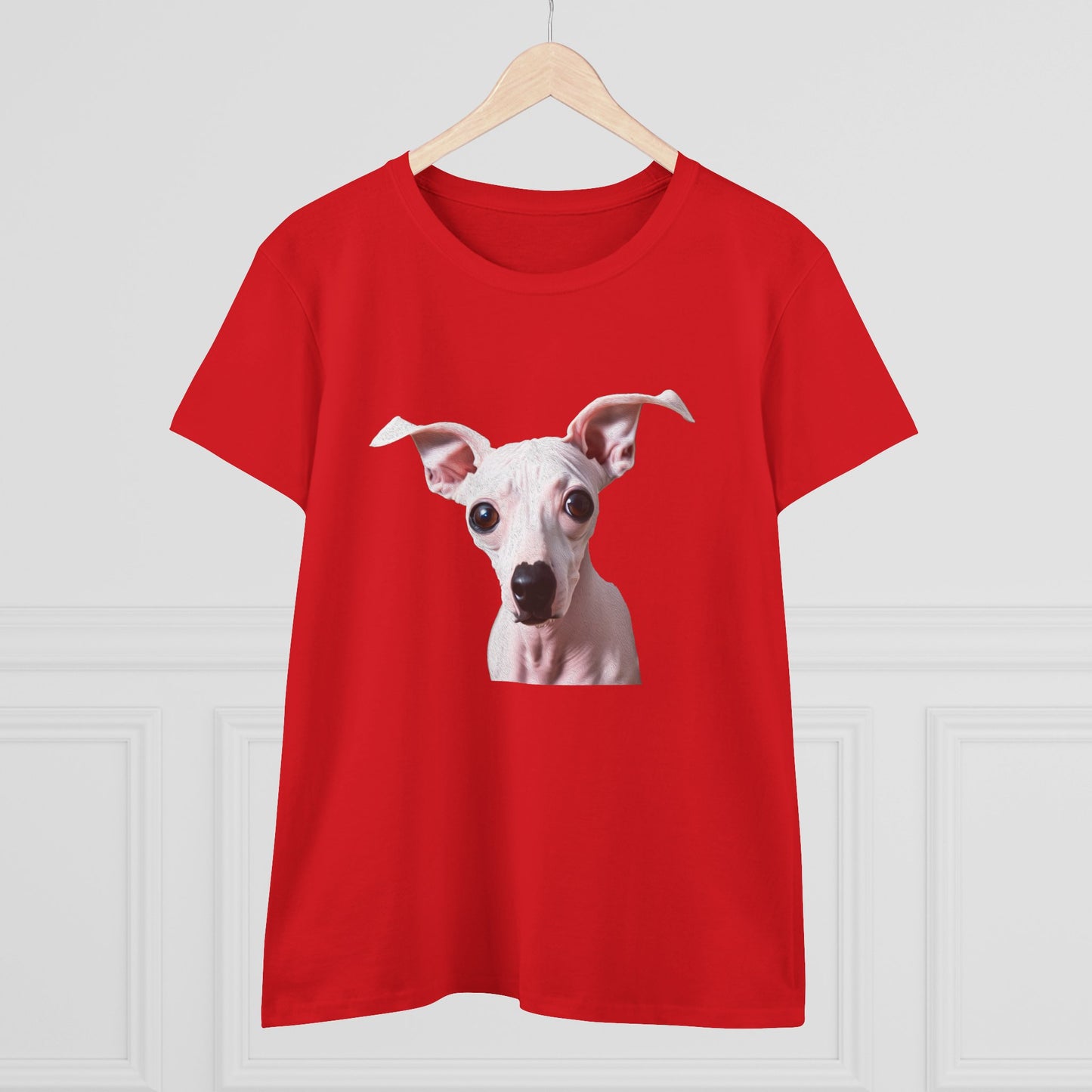 American Hairless Terrier Women's Midweight Cotton Tee