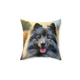 Keeshond - Spun Polyester Square Throw Pillow