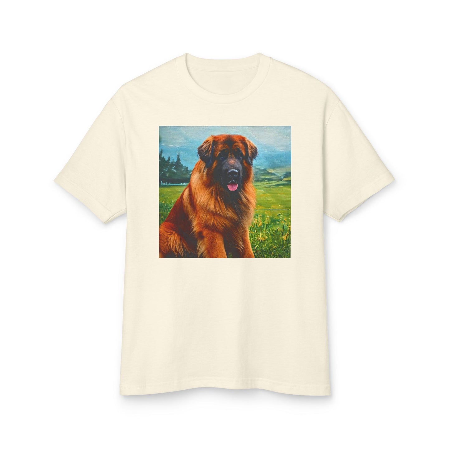 Leonberger Unisex Relaxed Fit Garment Dyed Cotton Tee