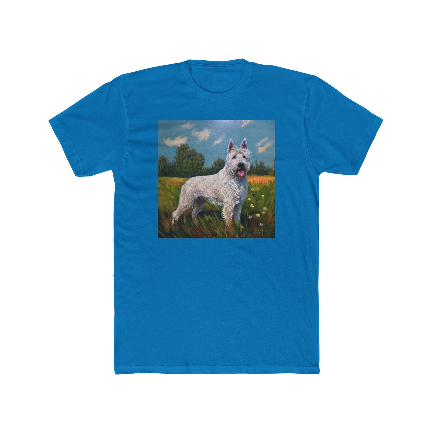 Bouvier des Ardennes Men's Fitted Cotton Crew Tee