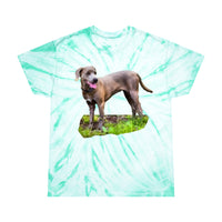 Blue Lacy Unisex Cotton -  Tie-Dye Tee, Cyclone