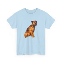 Border Terrier 'Andrew' Unisex Heavy Cotton Tee