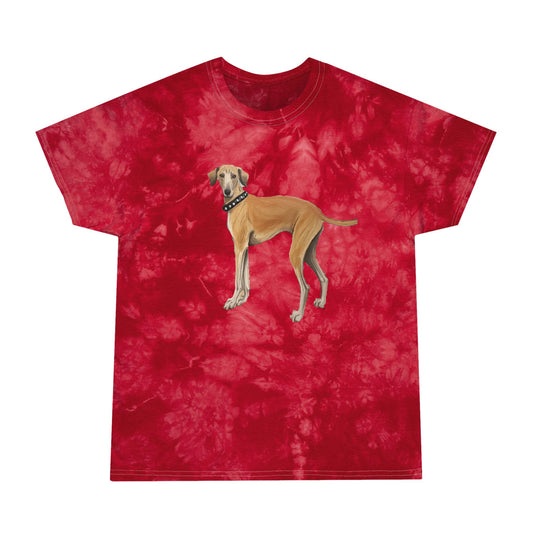 Sloughi - Arabian Greyhound - Tie-Dye Tee, Crystal
