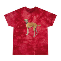 Sloughi - Arabian Greyhound - Tie-Dye Tee, Crystal