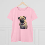 Pug Women's Midweight Cotton Tee