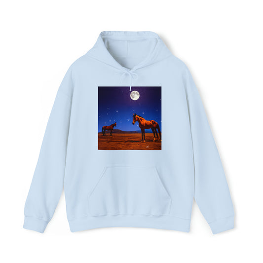 Moonlight Horses Unisex 50/50 Hooded Sweatshirt