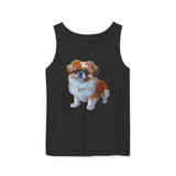 Pekingese Unisex Relaxed Fit Garment-Dyed Tank Top