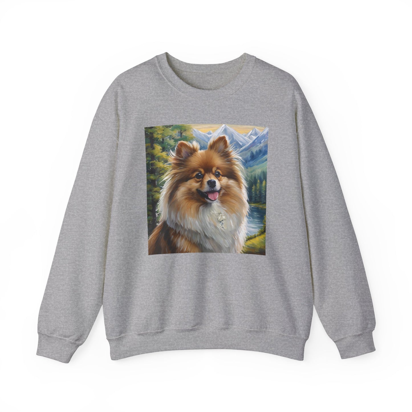 German Spitz Classic 50/50 Crewneck Sweatshirt