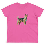 Swedish Vallhund  Women's Midweight Cotton Tee